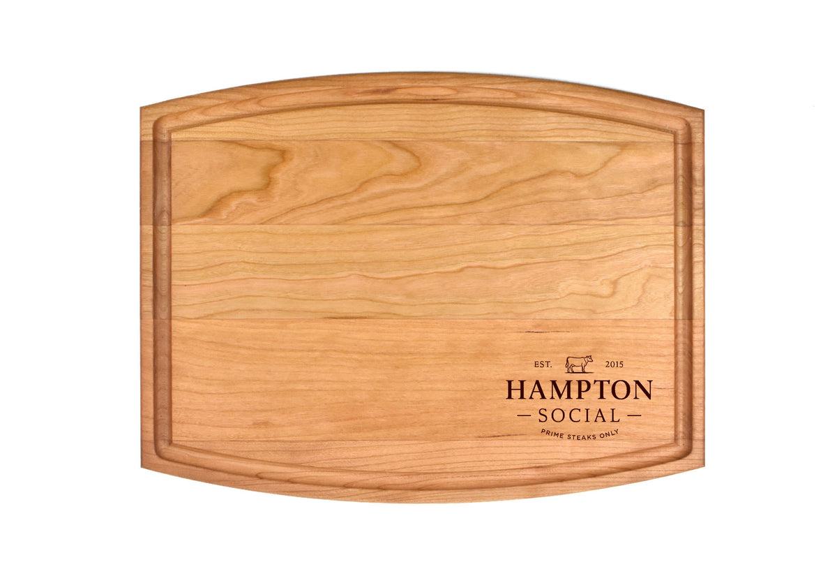 234 Custom logo arched cherry boards – CustomizeFast.com
