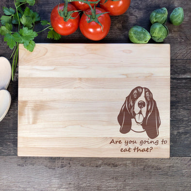 Basset Hound Personalized Cutting Board