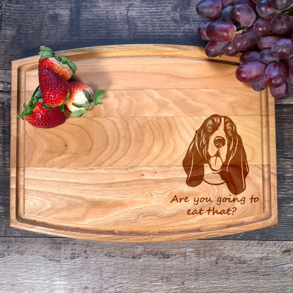 Basset Hound Personalized Cutting Board