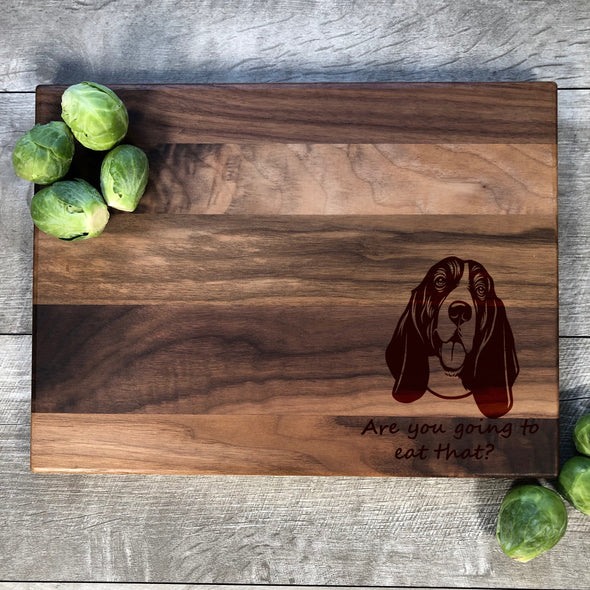Basset Hound Personalized Cutting Board