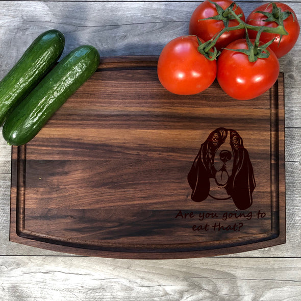 Basset Hound Personalized Cutting Board