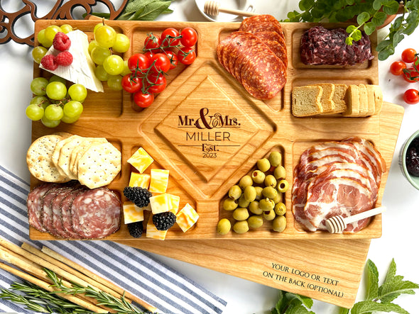 Personalized Charcuterie Board. Wedding Gift. Cheese Board. Custom Plank. Ch115