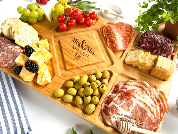 Personalized Charcuterie Board. Wedding Gift. Cheese Board. Custom Plank. Ch115