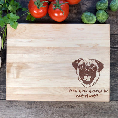 Pug Cutting Boards Personalized Gift
