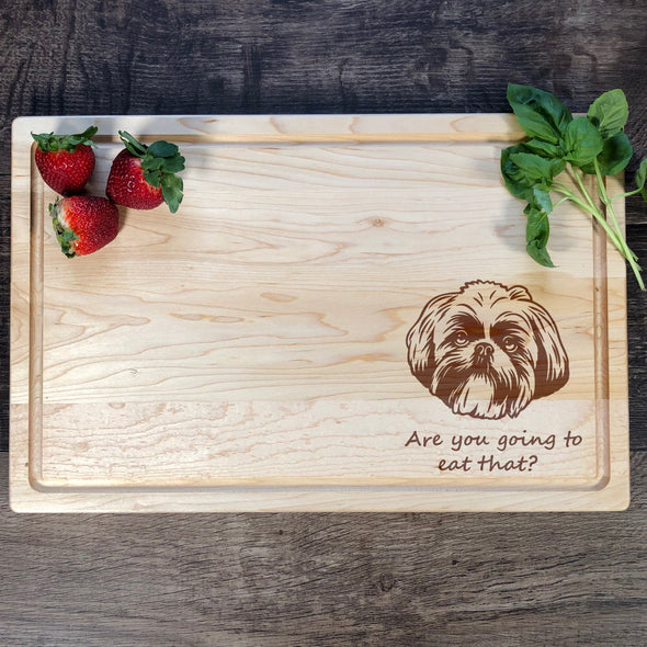 Shih Tzu Personalized Cutting Board Dog Owner Gift