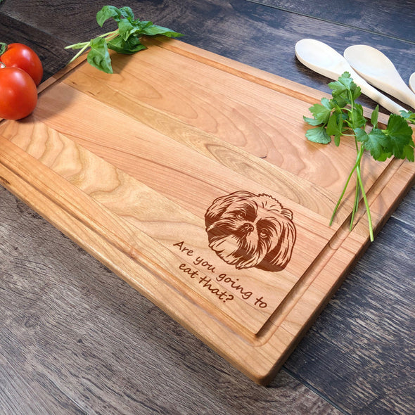 Shih Tzu Personalized Cutting Board Dog Owner Gift