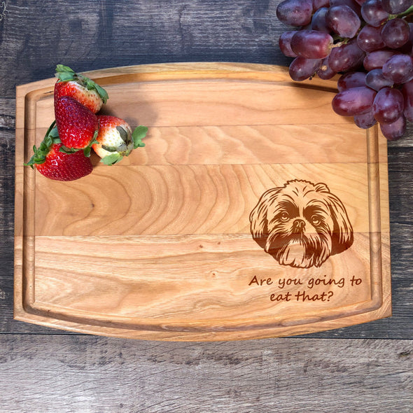 Shih Tzu Personalized Cutting Board Dog Owner Gift