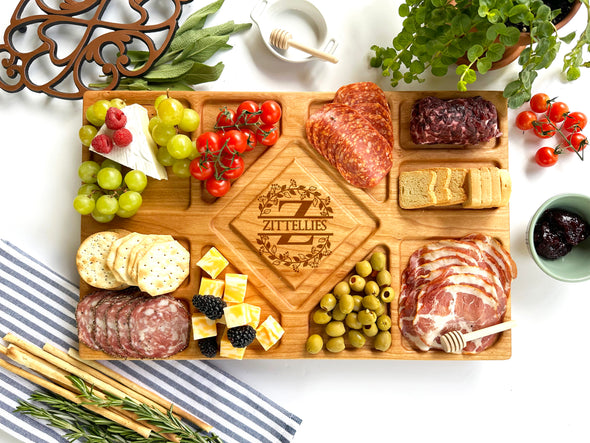Personalized Charcuterie Board. Monogram Letter. Cheese Board. Wedding Gift. Ch142