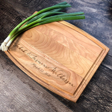 Customized Wood Cutting Board. Wedding Gift. M6
