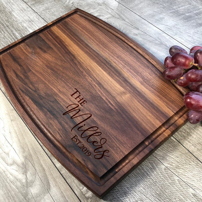 Custom Family Name Cutting Board M14
