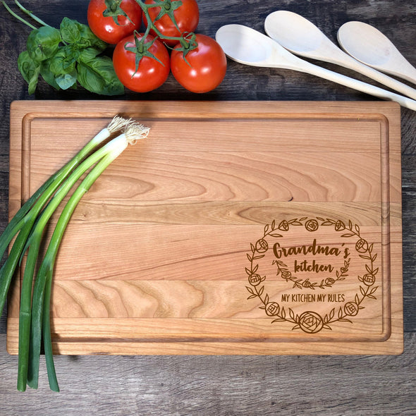 My Kitchen My Rules Custom Cutting Board. M17