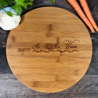 Bamboo Cutting Board. Personalized Gift M3