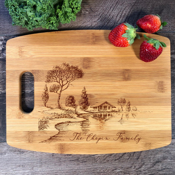 Custom Cutting Board. Personalized Gift. M42