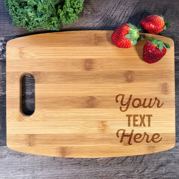 Your Text Here. Custom Cutting Board. Personalized Board. M34