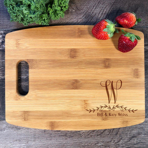 Personalized Cutting Boards. Custom Family Name Board M8