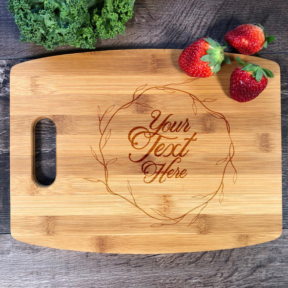 Your Text Here. Cuustom Cutting board. Personalized Board. Bamboo Board. M29