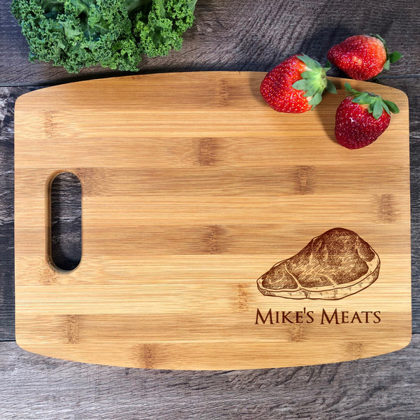 Custom Cutting Board. Gift For Dad. Wood Cutting Board. Meat. M67