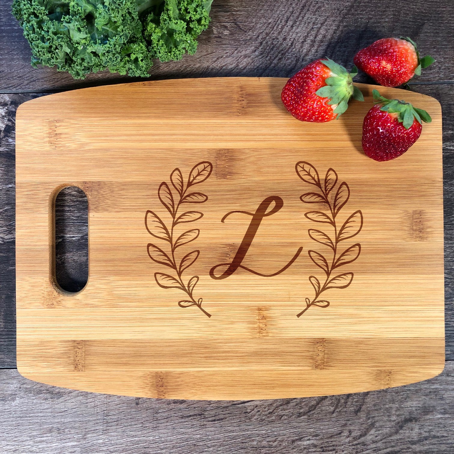 9 x 12 Maple Cutting Board w/ Engraved Couples' Names