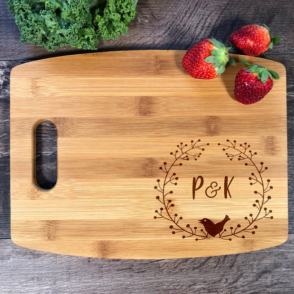 Personalized Cutting Board. Initials Board. M5