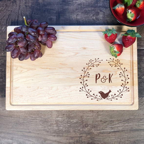 Personalized Cutting Board. Initials Board. M5