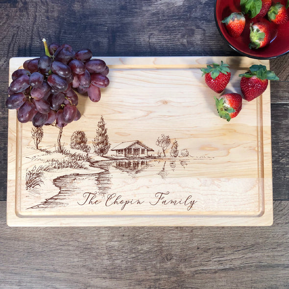 Custom Cutting Board. Personalized Gift. M42