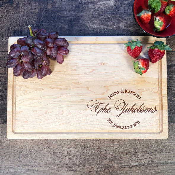 Cutting Board Wood. Wedding Gift.  M13