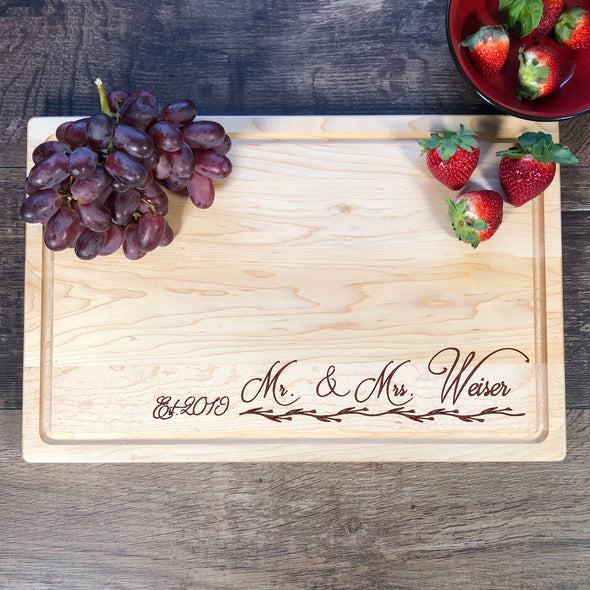 Bamboo Cutting Board. Personalized Gift M3