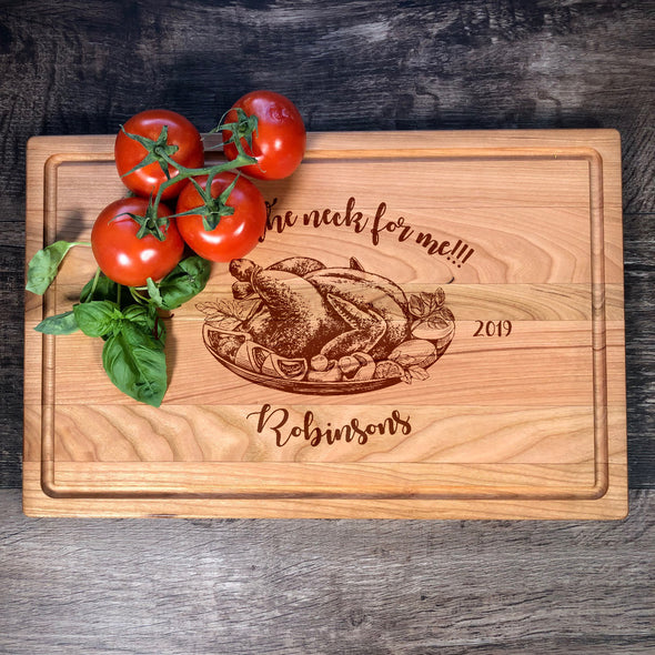Save The Neck For Me. Custom Cutting Board. Thanksgiving Gift. M53