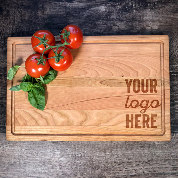 Your Logo Here. Wood Cutting Board. Personalized Board. M35