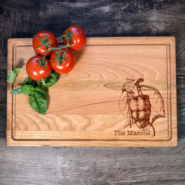 Wood Cutting Board. Peper. Customized Gift. M66