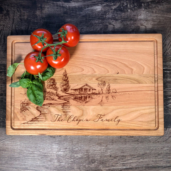 Custom Cutting Board. Personalized Gift. M42