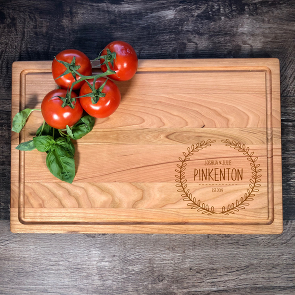 Engraved Cutting Board. Customized M18
