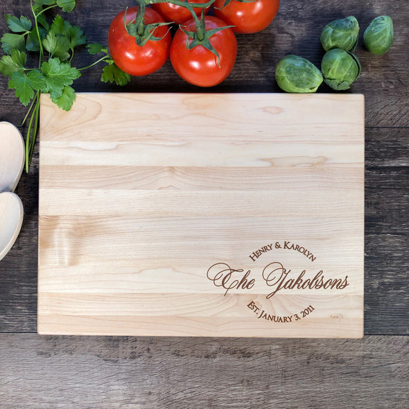 Cutting Board Wood. Wedding Gift.  M13