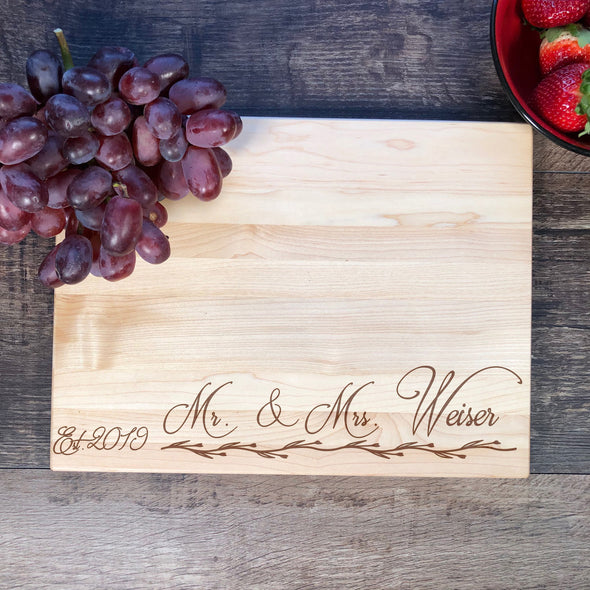 Bamboo Cutting Board. Personalized Gift M3