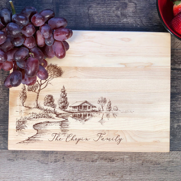 Custom Cutting Board. Personalized Gift. M42