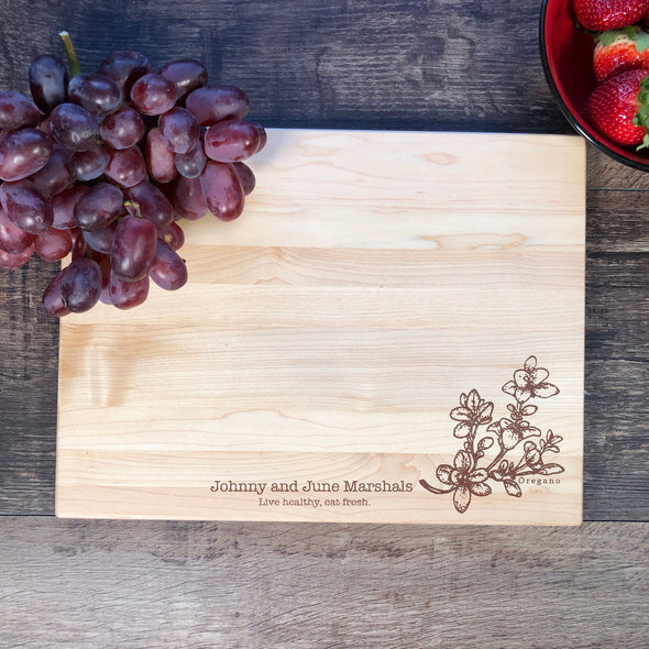 Personalized Board. Herbs. Oregano. M65