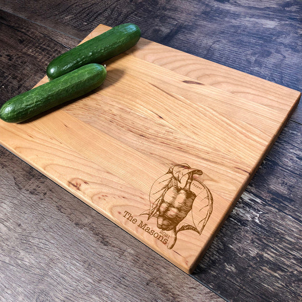 Wood Cutting Board. Peper. Customized Gift. M66