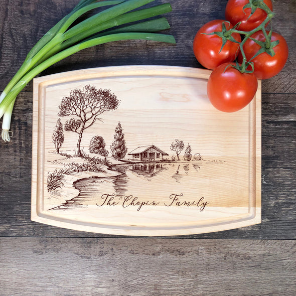 Custom Cutting Board. Personalized Gift. M42