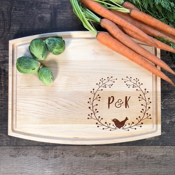 Personalized Cutting Board. Initials Board. M5