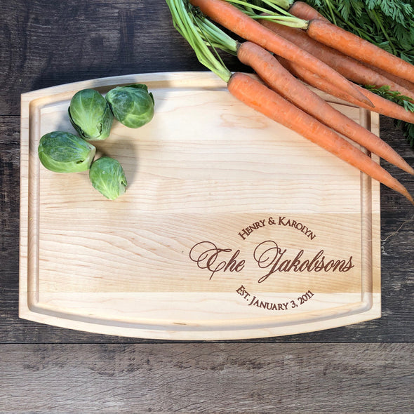 Cutting Board Wood. Wedding Gift.  M13
