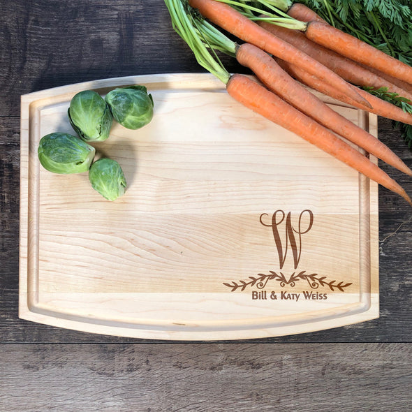 Personalized Cutting Boards. Custom Family Name Board M8