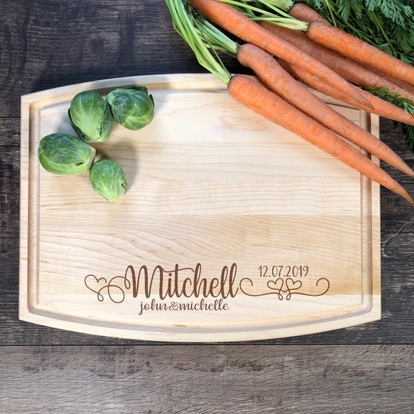 Custom Cutting Board Anniversary Gift M2