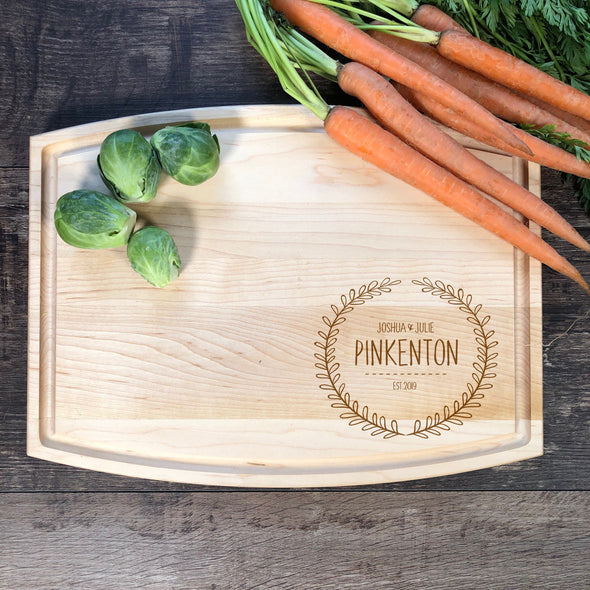 Engraved Cutting Board. Customized M18