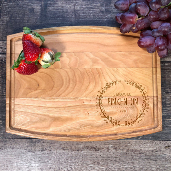 Engraved Cutting Board. Customized M18