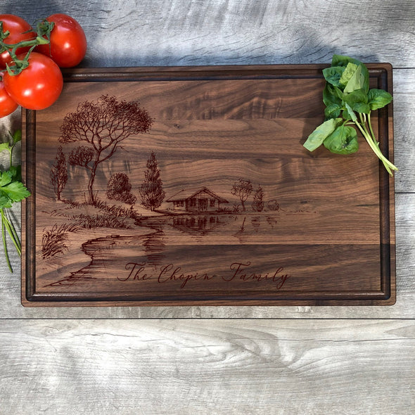 Custom Cutting Board. Personalized Gift. M42