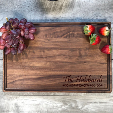 Customized Board. Family Name. Wood Cutting Board. M7