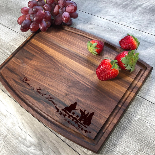 Home Sweet Home. Wood Cutting Board. Realtors Gift Customize. M20
