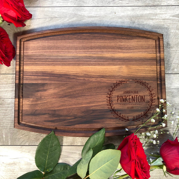 Engraved Cutting Board. Customized M18