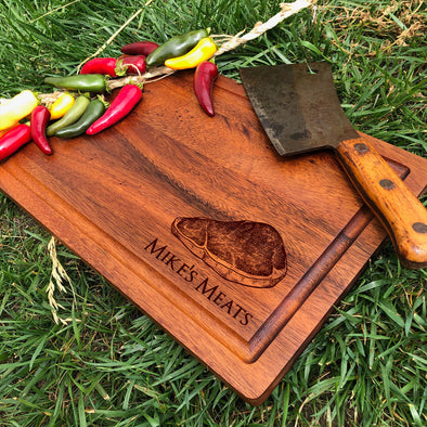 Custom Cutting Board. Gift For Dad. Wood Cutting Board. Meat. M67