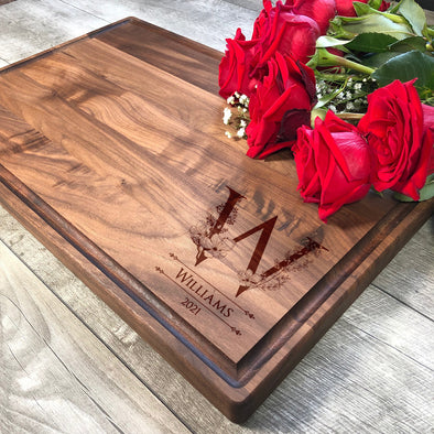 Charcuterie Board. Custom Cutting Board. Initials M70